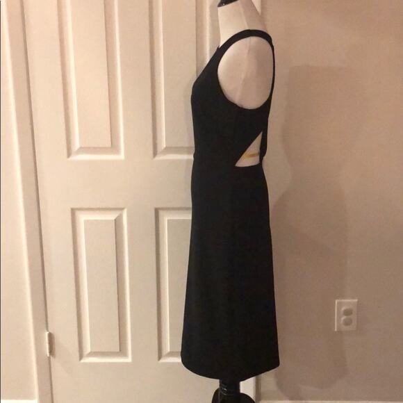 High Neck Dress Open Back Black - Picture 9 of 9